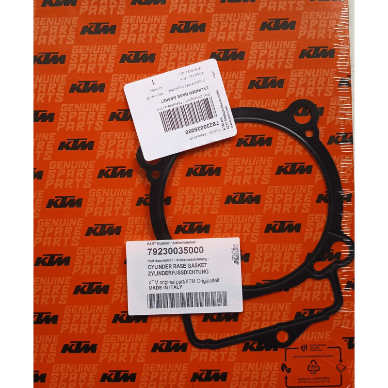 79230035000  Φλάντζα Βάσεως Κυλίνδρου KTM EXC-F 250350  '17-'23  SX-F 250350  '16-'22