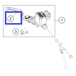 93713002033  Hand Brake Lever KTM Duke-390 '17-'24