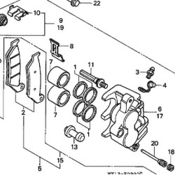 06431MA3405 Honda XRV/XLV/Hornet Seal Set Piston Fr. Brake