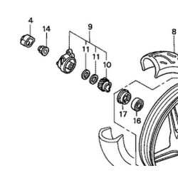 44800KPR900 Honda SH-125-150 Speedometer Gear Box Assy