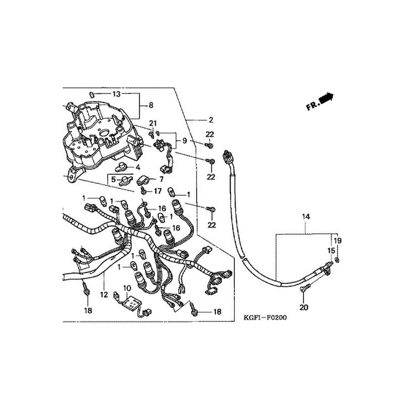44830KGF900 Honda NES-150 PES-150 Speedometer Cable