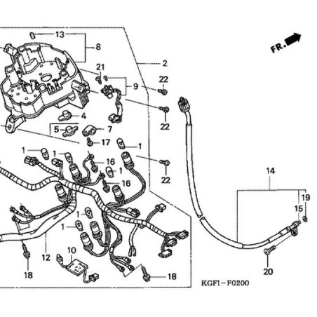 44830KGF900 Honda NES-150 PES-150 Speedometer Cable