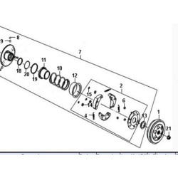 22300A1A000 Sym Symphony-50 Σιαγώνες Φυγοκεντρικού