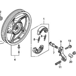 06430KWN900 Honda PCX-125 Rear Brake Shoes