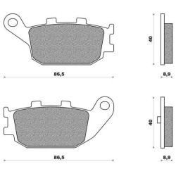 FDB 2130 AG Ferodo Rear Disc Brake Pads Honda NSS 250 Forza Jazz