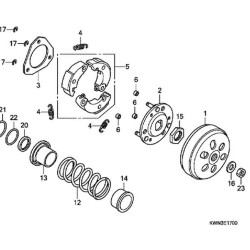 22535KWN900 Honda PCX-125 Weight Clutch Set