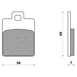 FDB 2057 AG Ferodo Front Disc Brake Pads Piaggio Vespa ET2 50 ET4 50 ET4 125 150 LX 50 125 150 LXV 150 LX 50 2t
