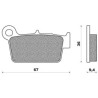 FDB 2162 SG Ferodo Rear Disc Brake Pad Suzuki RMX 450 RM 125 RMZ 250 450