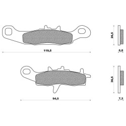 37-106202 ProX Front Brake Pads Kawasaki KX 80-85-100 KL 250 KLX 250