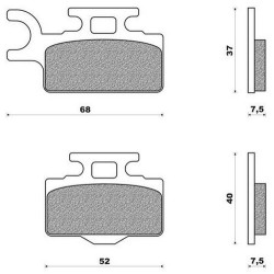 37-109002 ProX Εμπρόσθια Τακάκια Kawasaki KX 65