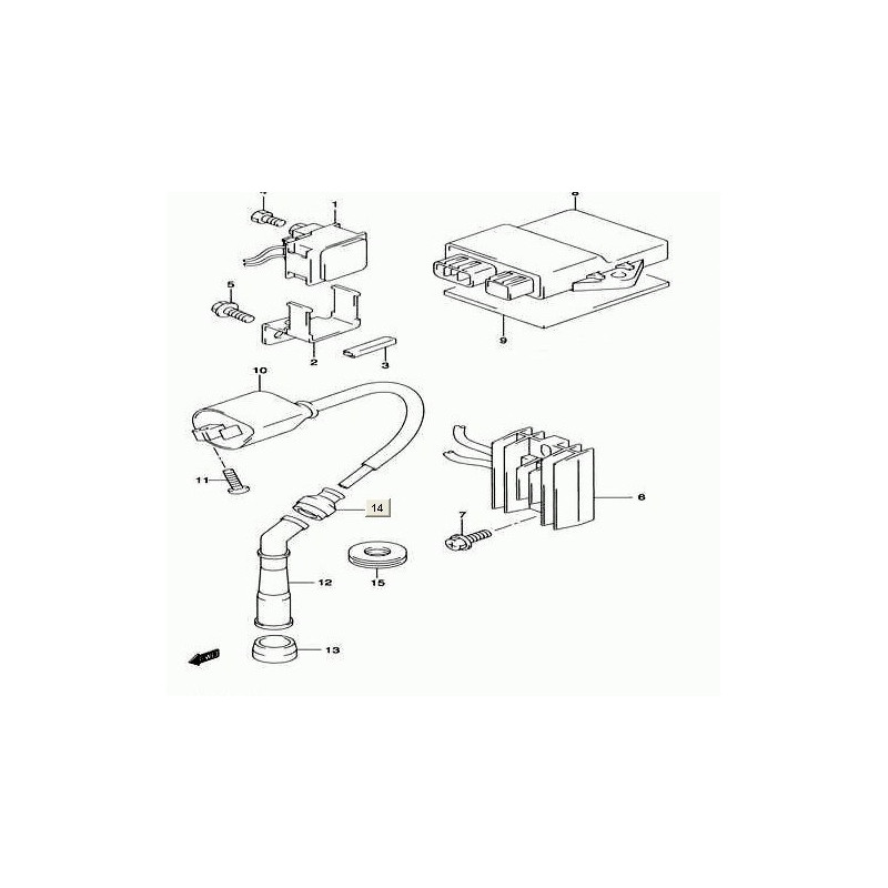 3280029F00  Suzuki DRZ-400 Rectifier Assy