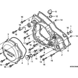 11394MEB670  Honda CRF-450R Gasket, Clutch Cover