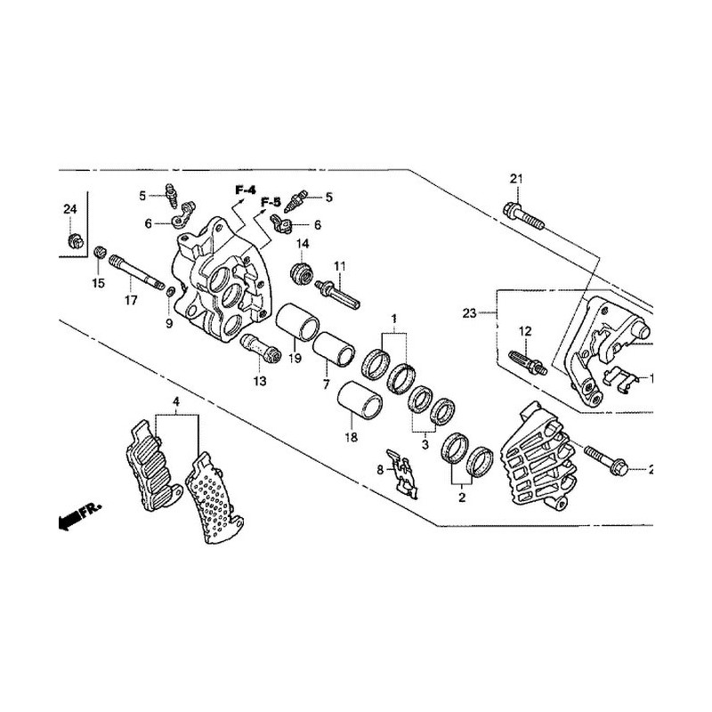 06455MAT006  Τακάκια Εμπρός Honda CBR-1100XX Blackbird