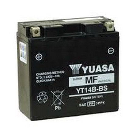 YT14BBS  YUASA Battery YT14B-BS Yamaha Fazer-1000 FJR-1300 XJR-1300 