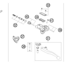 50302032100  Repair Kit Piston 9.5mm KTM EXC-125/200 '09-'11
