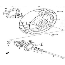 6451127G00  Γρανάζι Οπίσθιο Suzuki DL-650 V-Strom