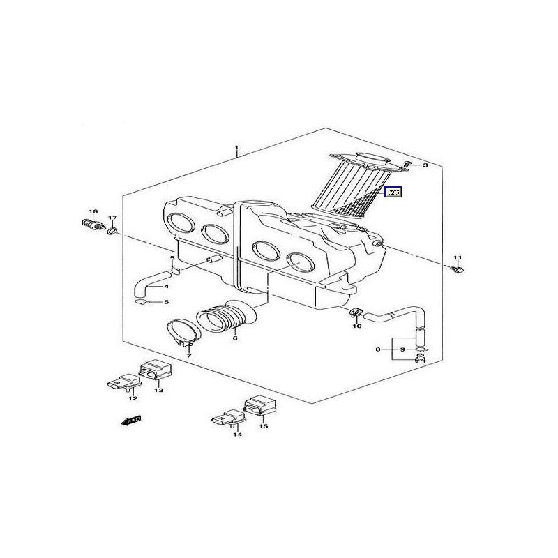 1378042F00  Φίλτρο Αέρος Suzuki GSX-1400