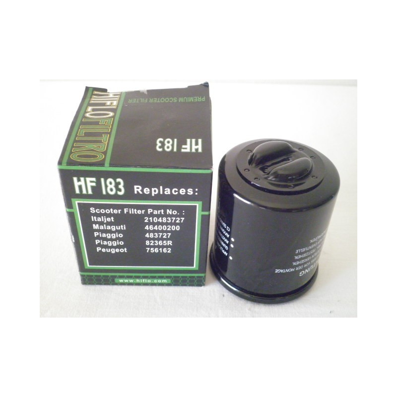 HF183 Φίλτρο Λαδιού Hiflofiltro Piaggio Bevarly Liberty MP3