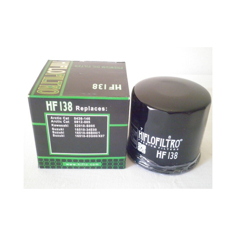 HF138  Hiflofiltro Oil Filter Suzuki V-Strom-GSXR-GSF-GSR
