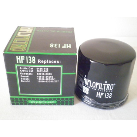 HF138  Hiflofiltro Oil Filter Suzuki V-Strom-GSXR-GSF-GSR