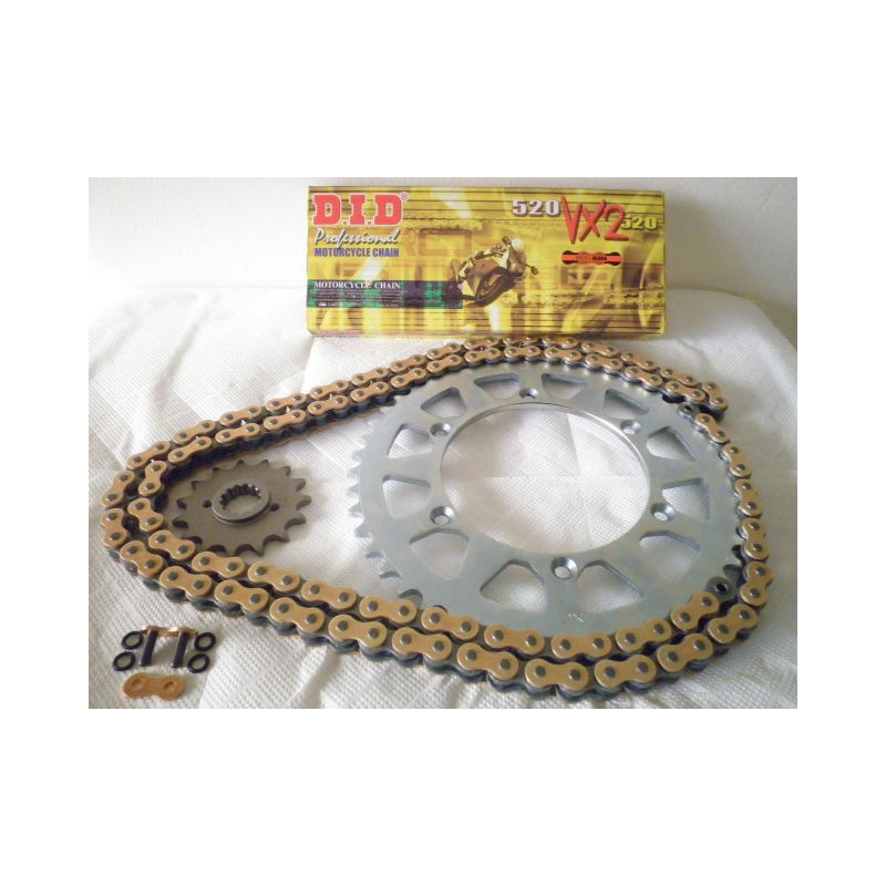 DIDVXGKLE5003 D.I.D VX Gold Drive Chain Set Kawasaki KLE-500 '06-'07