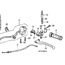 22870KTYD30  Clutch Cable Honda CBR-125 '07-'11 