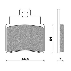 FDB2141AG  FERODO Τακάκια Εμπρός SYM GTS-250-300