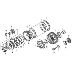 22201MS6620  Clutch Friction Disk Honda XL-600V Transalp VT-600 Steed