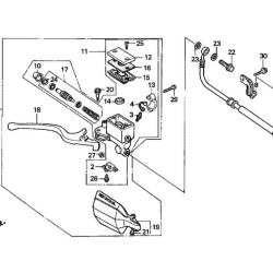 53175ΜΜ9006  Μανέτα Φρένου Honda XL-600V Transalp '88-'93