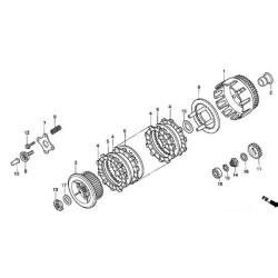 22201KAE000  Δίσκος Συμπλέκτη Φίμπερ Honda  AX-1/NX-250 Dominator 