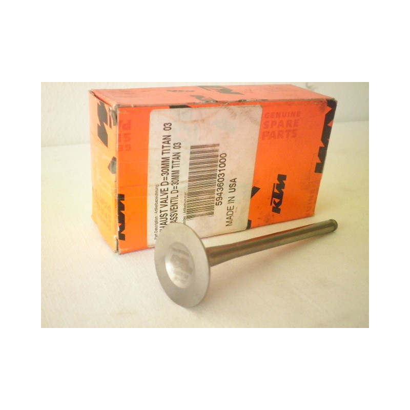 59436031000  Exhaust Valve Titan KTM SX-450  '03-'06 
