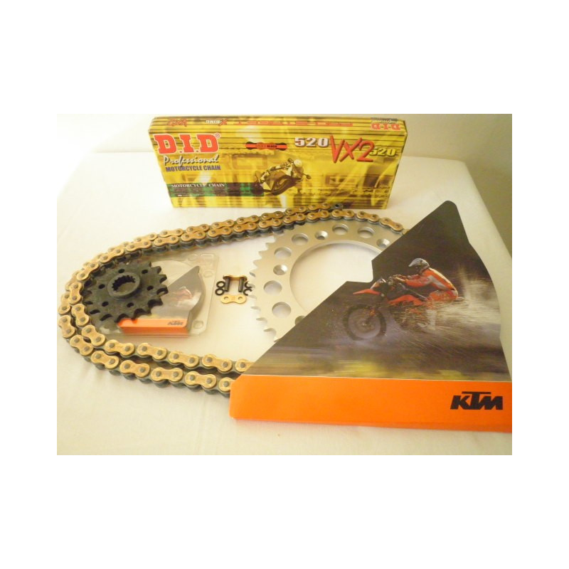DIDVXGLC41438  D.I.D VX Gold Drive Chain Set KTM LC4 DUKE 14-38