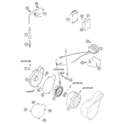 58430040000  Φλάντζα Βολάν Εξωτερική KTM LC-4