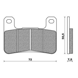 5910047890  Front Brake Pads Suzuki GSXR-1000 '09-'11