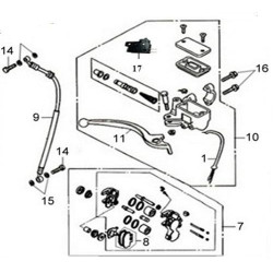 45105APA000A  Τακάκια Εμπρός Sym Symphony-50-125-150