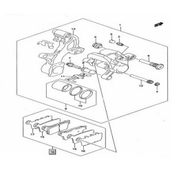 6910047820 Τακάκια Οπίσθια Suzuki GSXR-1000 '09-'11
