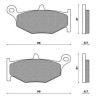 6910144820 Rear Brake Pads Suzuki GSXR-1000 '07-'08
