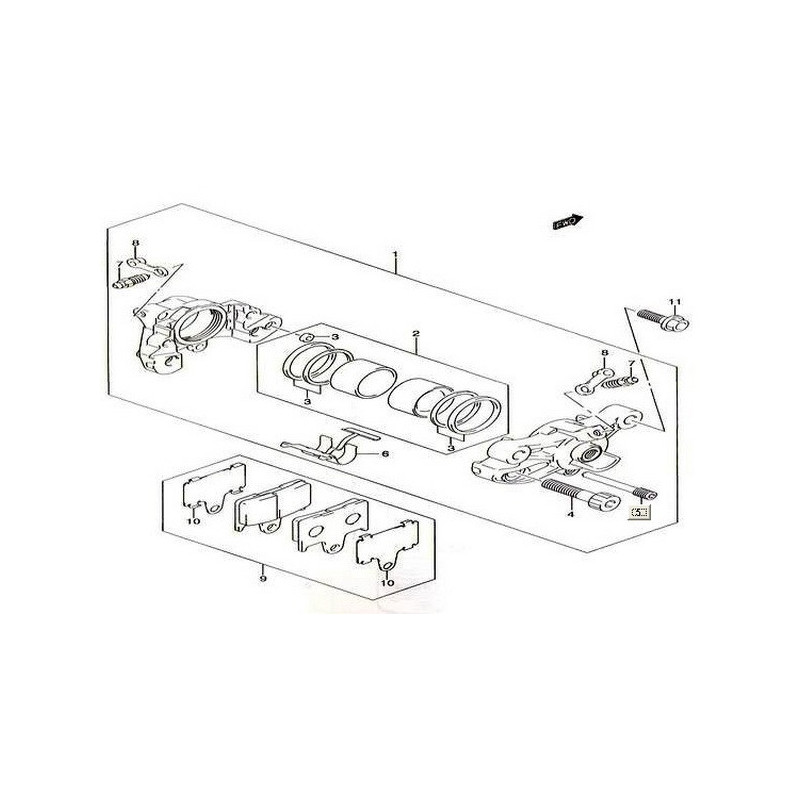 6910018820 Rear Brake Pads Suzuki GSXR-1000 '05-'06