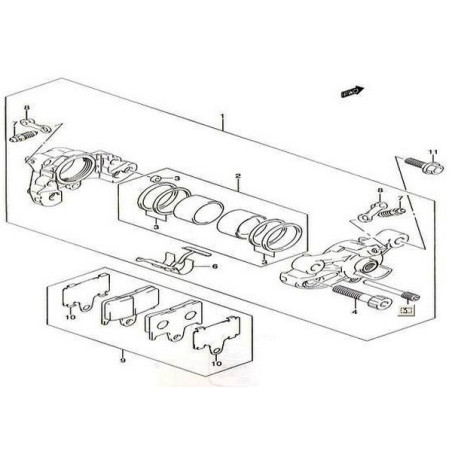 6910018820 Τακάκια Οπίσθια Suzuki GSXR-1000 '05-'06