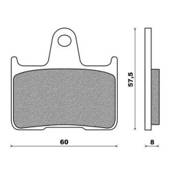 6910018810  Rear Brake Pads Suzuki GSXR-1000 '03-'04