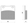 MA63  Rear Brake Pads Suzuki SV-650 GSF-600 Bandit