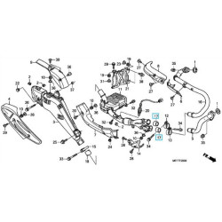 18391MN5650  Φλάντζα Εξάτμισης Honda XL-700V Transalp XRV-750 Africa Twin