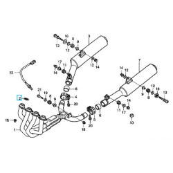 18291MW3670  Gasket Exhaust Pipe Honda CBR-1100XX XRV-750 Africa Twin