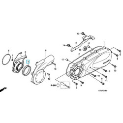 19412KTW900  Element, Belt Cover Dust Honda SH-300