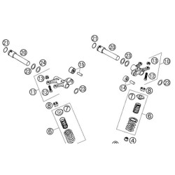58336061090  Rocker Arm Roller Exhaust KTM LC-4 640