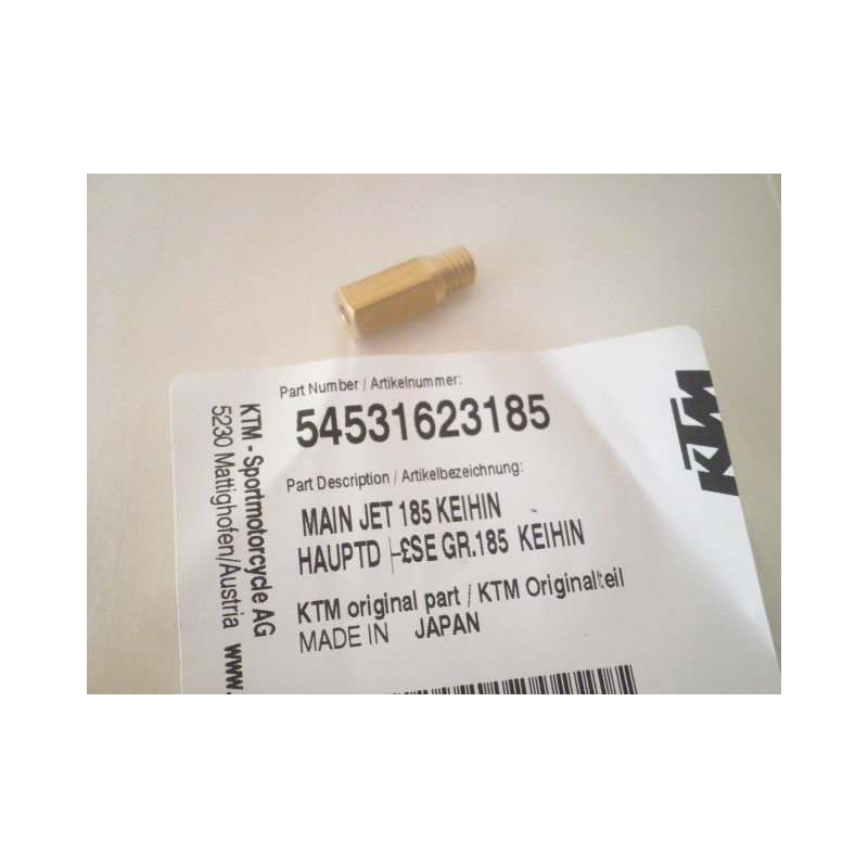 54531623185  Main Jet 185 Keihin KTM EXC-SX