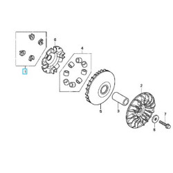22011MCT305  Piece Set Slide Honda FJS-600 Silverwing