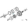 22201MFJD00 Clutch Friction Disk Honda CBR-600RR CBF-600 ABS Hornet-600 ABS