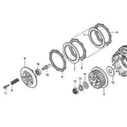 22201MASE00  Clutch Friction Disk Honda CBR-600F CBR-600RR CBR-900RR