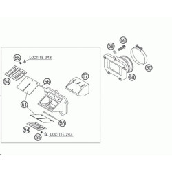 50330050200  Εισαγωγή Καρμπυρατέρ KTM EXC & SX-125-200